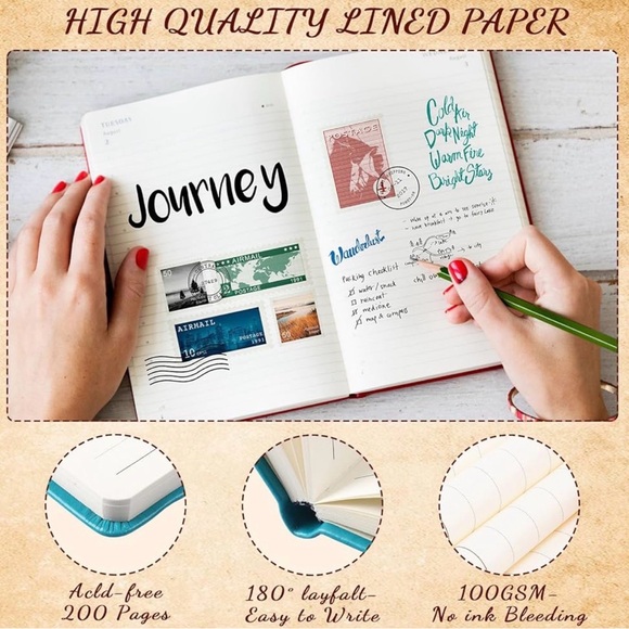 Tree of Life Leather Bound Journal Notebook - Pick One Color - Picture 6 of 9